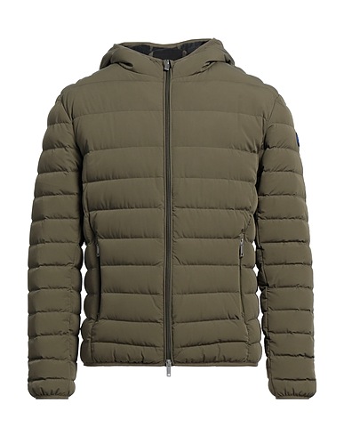 CENTOGRAMMI Shell jacket Military green 90% Nylon, 10% Elastane