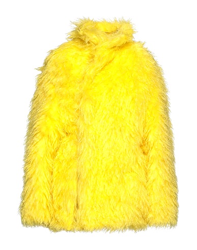 BALENCIAGA Teddy Coat Yellow 66% Mohair wool, 34% Cotton