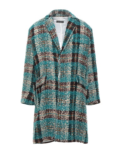 NAVIGLIO MILANO Coat Emerald green 54% Acrylic, 23% Wool, 20% Polyester, 3% Other Fibres