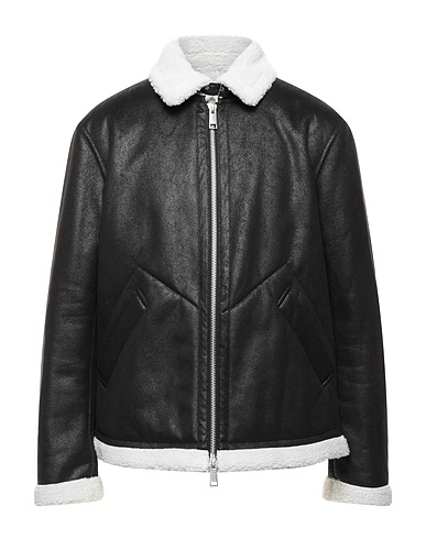 ARMANI EXCHANGE Biker jacket Black 100% Polyester, Polyurethane