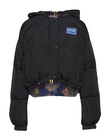 VERSACE JEANS COUTURE Shell jacket Black 100% Polyamide