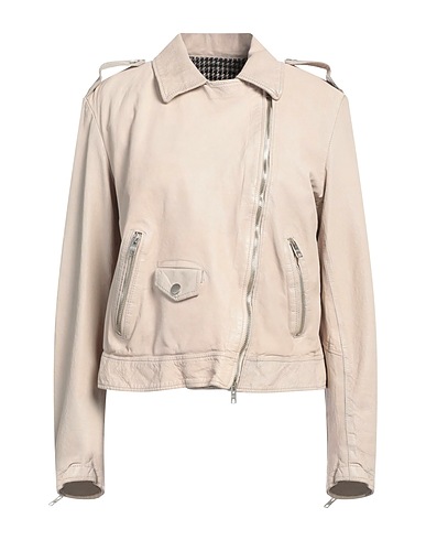 DFOUR Giacca biker Avorio Pelle