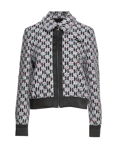KARL LAGERFELD ブルゾン ブラック ポリエステル 50% / コットン 42% / ナイロン 7% / アクリル 1%