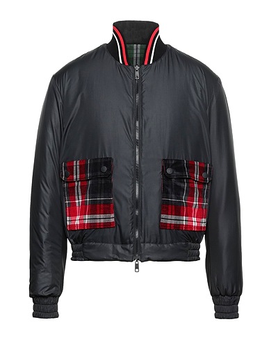 DOLCE&GABBANA Bomber Black 98% Cotton, 2% Elastane, Polyester, Polyamide