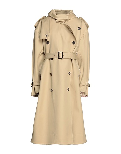 MAISON MARGIELA Double breasted pea coat Beige 100% Cotton, Wool