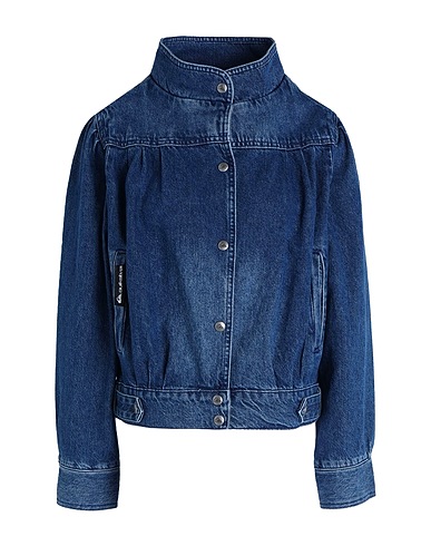QUIKSILVER x STRANGER THINGS デニムブルゾン QS Wo's Giacca The Nancy Jacket ブルー コットン 100%