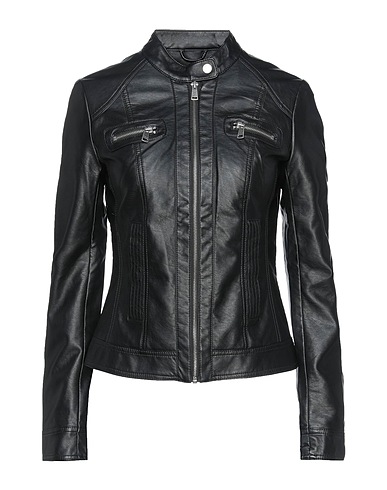 ONLY Jacket Black 100% Viscose, Polyurethane