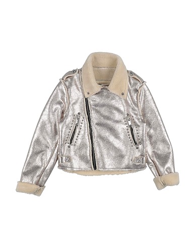 JOHN RICHMOND Biker jacket Platinum 100% Polyester