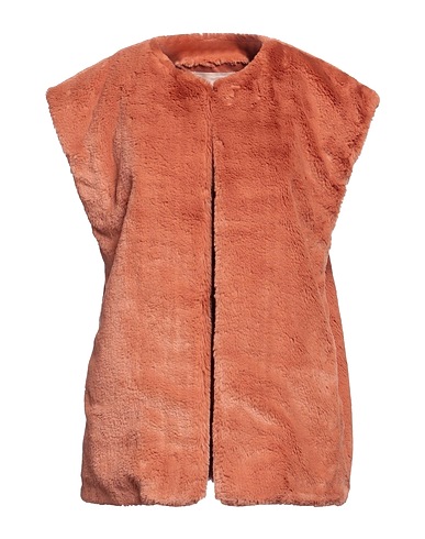 TWINSET Teddy Coat Tan 100% Polyester
