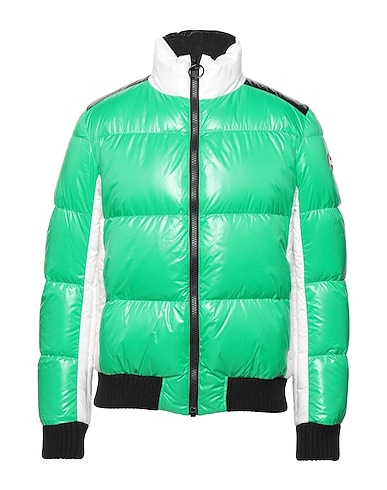COLMAR Shell  jacket Light green 100% Polyamide, Wool, Acrylic, Elastane