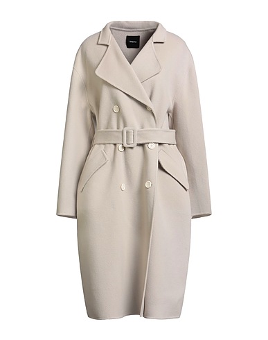 THEORY Coat Beige 90% Wool, 10% Cashmere
