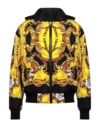 MOSCHINO Bomber COUTURE Marigold 100% Polyamide, Virgin Wool, Elastane