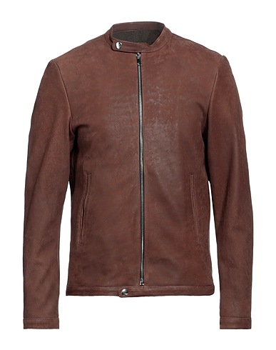 VINTAGE DE LUXE Biker jacket Brown Leather