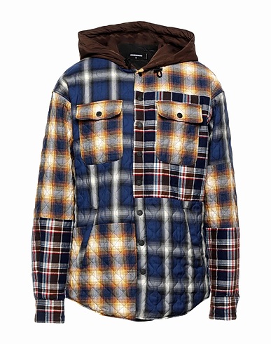 DSQUARED2 Jacket Blue 100% Cotton, Viscose, Polyester