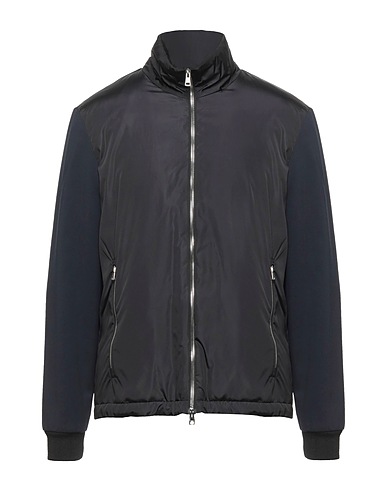 LOW BRAND Jacket Black 100% Polyamide, Cotton, Elastane