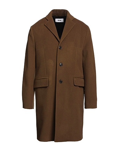 GRIFONI Coat Military green 70% Virgin Wool, 20% Polyamide, 10% Cashmere