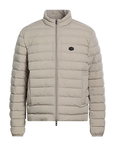 EMPORIO ARMANI Shell jacket Taupe 100% Polyester, Polyurethane