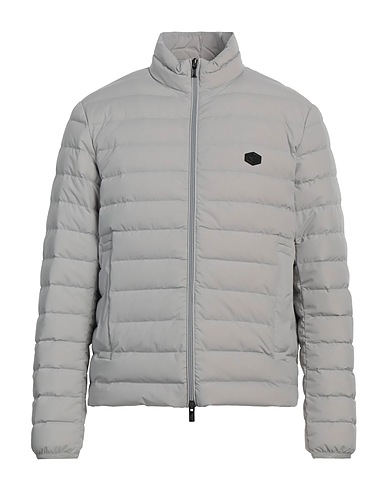 EMPORIO ARMANI Shell  jacket Light grey 100% Polyester, Polyurethane