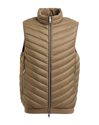 ARMANI EXCHANGE Vest Military green 100% Polyamide