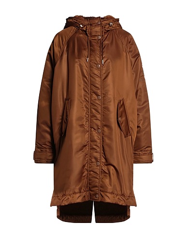 ERMANNO SCERVINO Cappotto Marrone 100% Poliammide, Poliestere, Polietilene, Modacrilico
