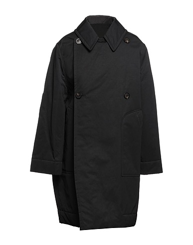 RICK OWENS COATS & JACKETS Black 84% Cotton, 16% Silk