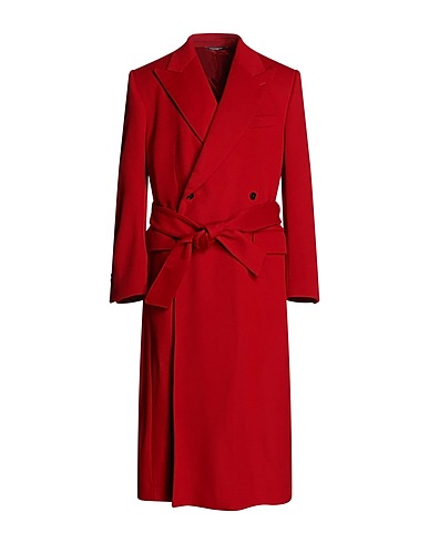 DOLCE&GABBANA Coat Red 90% Virgin Wool, 10% Cashmere