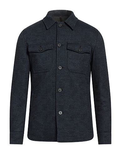 TRUNK Patterned shirt Midnight blue 52% Cotton, 24% Virgin Wool, 24% Acrylic