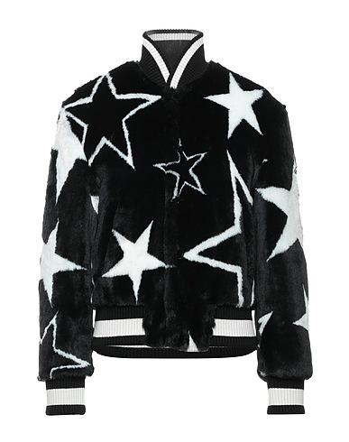 DOLCE&GABBANA Teddy Coat Black 81% Acrylic, 19% Polyester, Virgin Wool, Elastane