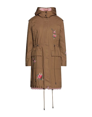 REDValentino Coat Military green 100% Polyester