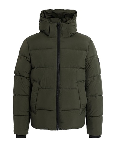 CALVIN KLEIN Shell jacket Military green 100% Recycled polyamide