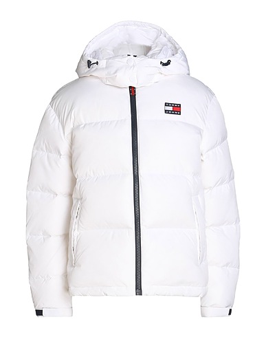 TOMMY JEANS ROPA DE ABRIGO Blanco 100% Poliéster