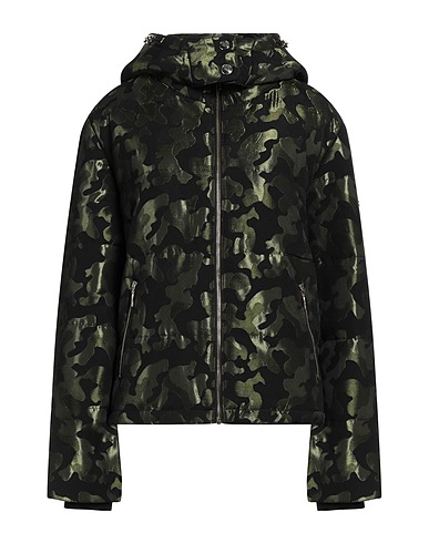 LIU •JO Jacket Black 75% Polyester, 25% Cotton