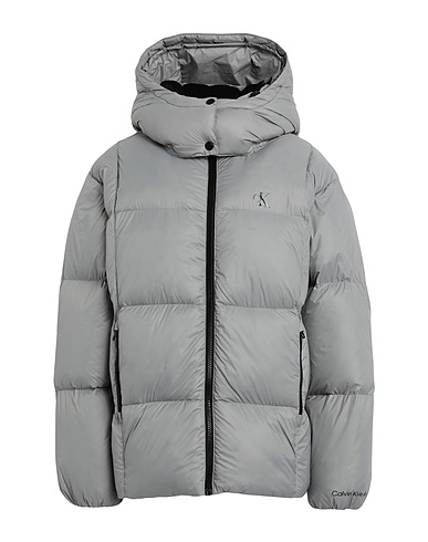 CALVIN KLEIN JEANS Shell jacket Grey 100% Recycled polyamide