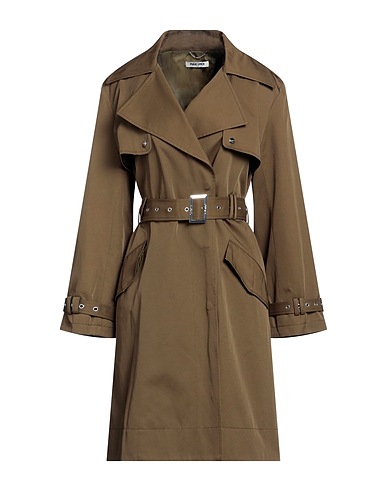 MAX & MOI Full-length jacket Dark green 51% Cotton, 49% Polyester