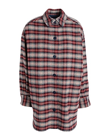 SEE BY CHLOÉ Checked shirt Brick red 39% Cotton, 27% Polyester, 17% Polyacrylic, 10% Wool, 7% Synthetic fibers