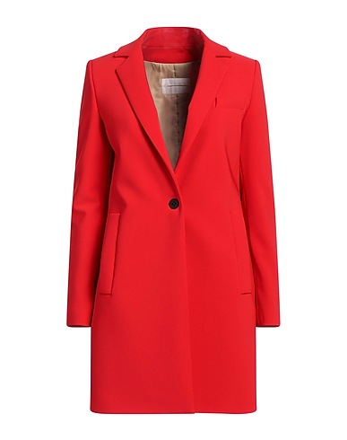 ANNIE P. Cappotto Rosso 95% Poliestere, 5% Elastan