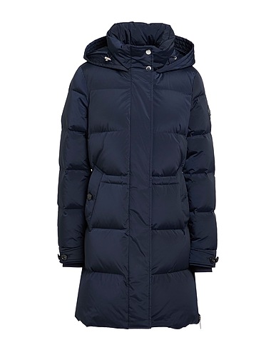 WOOLRICH Shell  jacket Midnight blue 91% Polyamide, 9% Elastane