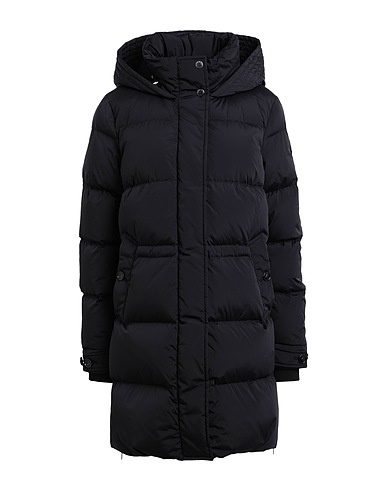 WOOLRICH Shell jacket Black 91% Polyamide, 9% Elastane