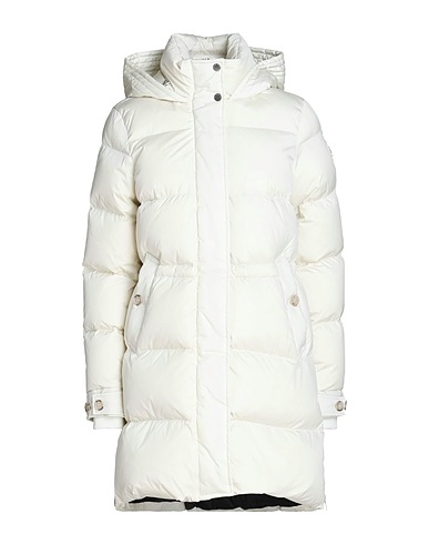 WOOLRICH Shell jacket Off white 91% Polyamide, 9% Elastane
