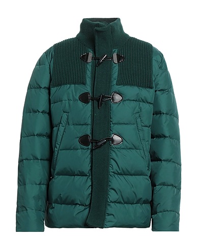 BARK Shell jacket Dark green 100% Polyamide, Wool