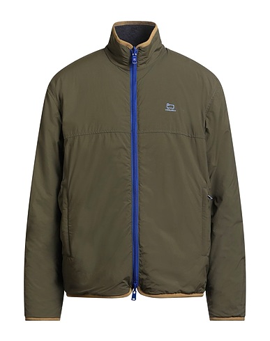 WOOLRICH Teddy Coat Verde militare 60% Poliestere, 40% Lana Vergine
