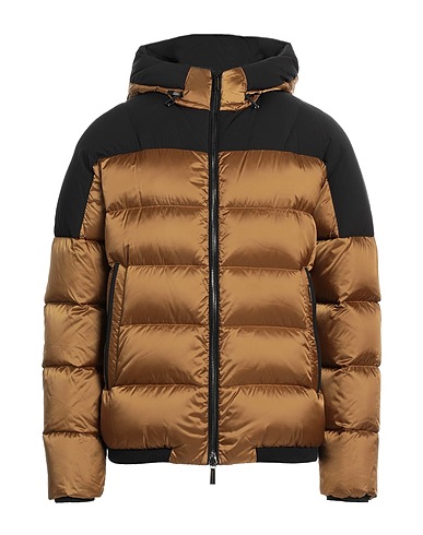 MOORER Shell  jacket Camel 100% Polyamide, Polyurethane, Wool, Acrylic, Lycra®