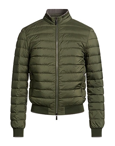 MOORER Shell  jacket Green 95% Polyamide, 5% Polyurethane
