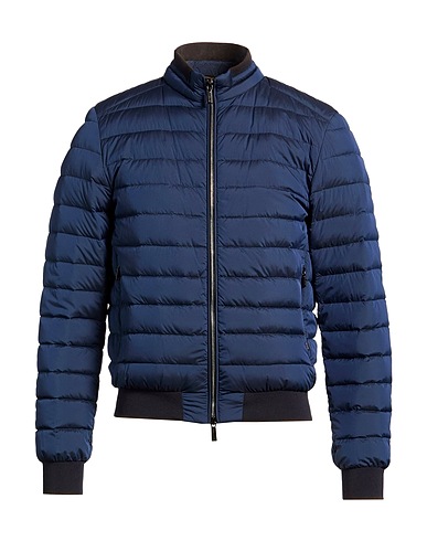 MOORER Shell jacket Navy 95% Polyamide, 5% Polyurethane