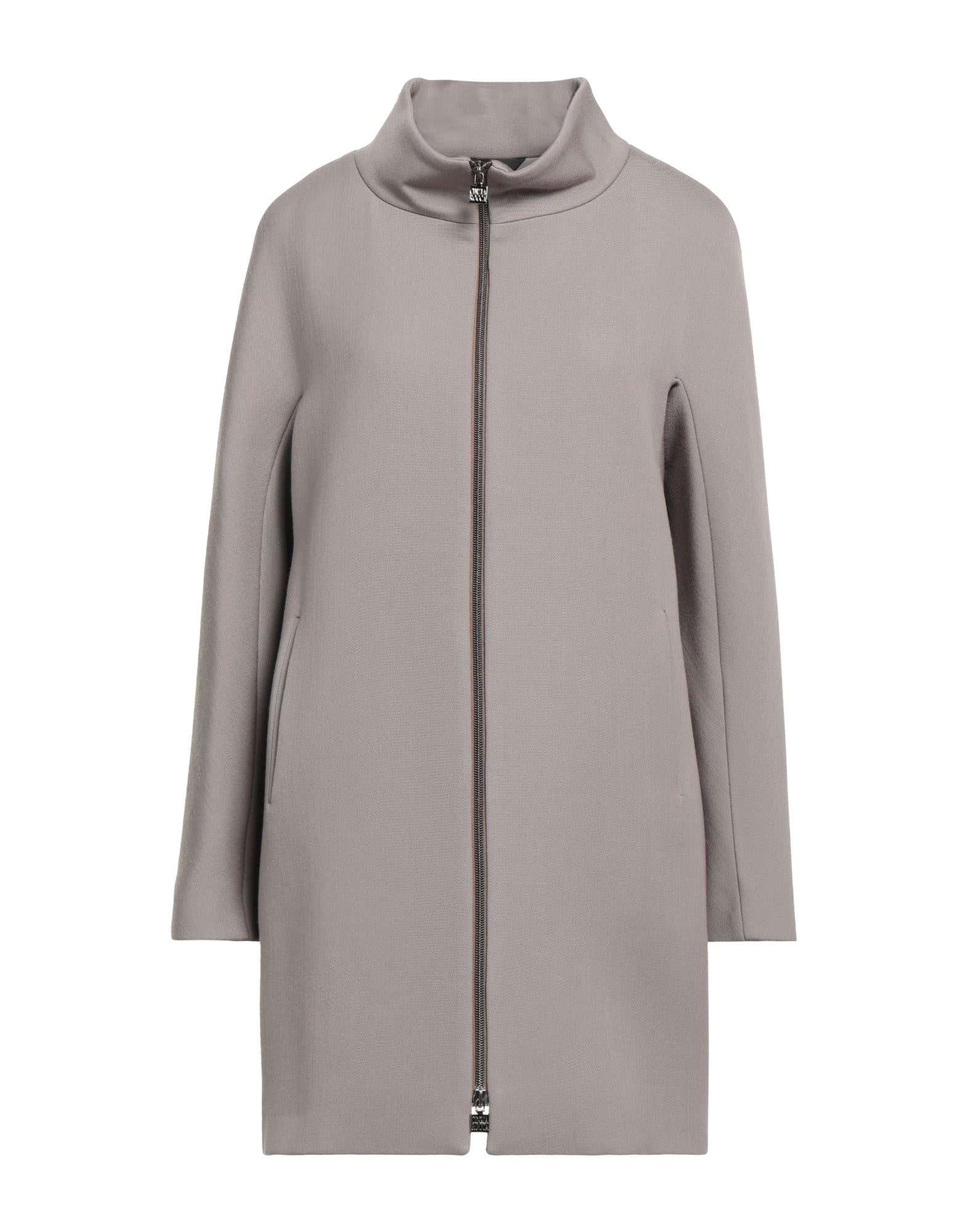 CINZIA ROCCA バージンウール フランネル コート CINZIA ROCCA Wool coat in gray/ dark gray
