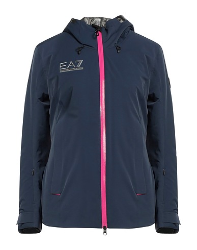 EA7 Jacket Midnight blue 86% Polyamide, 14% Elastane