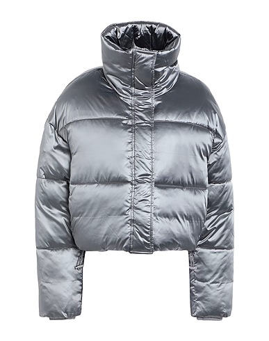 CALVIN KLEIN Shell jacket Silver 60% Polyester, 40% Polyamide