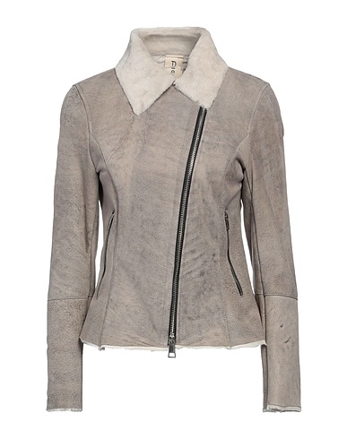 DELAN Biker jacket Grey 100% Shearling