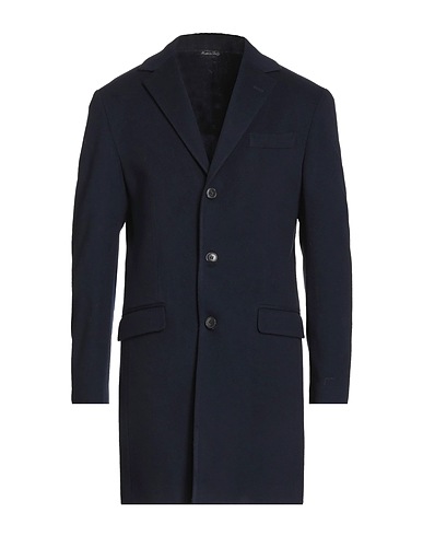 BRIAN DALES Coat Midnight blue 90% Wool, 10% Polyamide