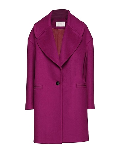 ANNIE P. Coat Mauve 70% Virgin Wool, 20% Polyamide, 10% Cashmere